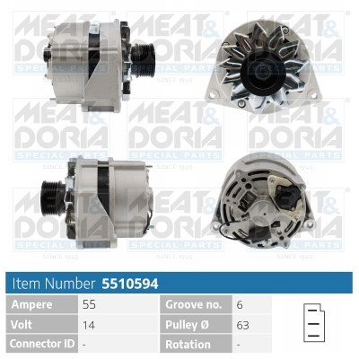 MEAT & DORIA Generator 5510594 for MERCEDES-BENZ