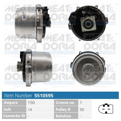 MEAT & DORIA Generator 5510595 for MERCEDES-BENZ