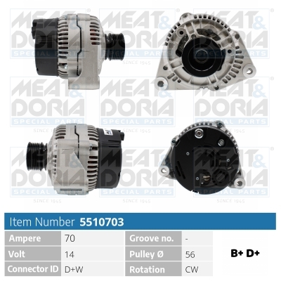MEAT & DORIA Generator 5510703 for MERCEDES-BENZ