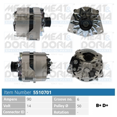 MEAT & DORIA Generator 5510701 for MERCEDES-BENZ