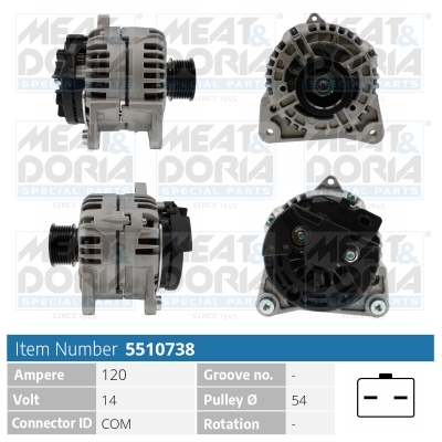 MEAT & DORIA Generator 5510738 for RENAULT NISSAN