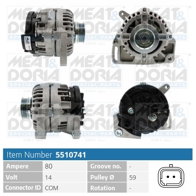 MEAT & DORIA Generator 5510741 for NISSAN RENAULT