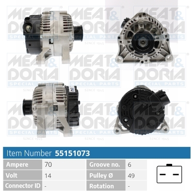MEAT & DORIA Generator 55151073 for CITROËN/PEUGEOT MITSUBISHI