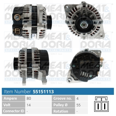 MEAT & DORIA Generator 55151113 for KIA