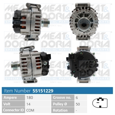 MEAT & DORIA Generator 55151229 for MERCEDES-BENZ