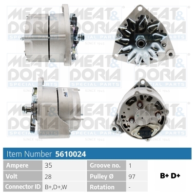 MEAT & DORIA 5610024 for MERCEDES-BENZ MAN