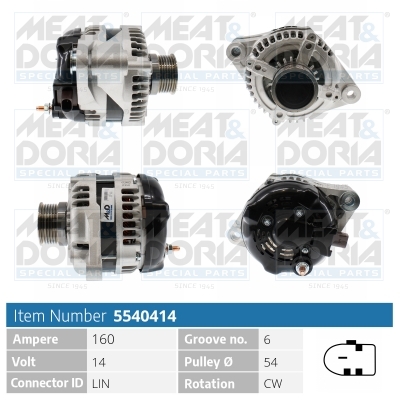 MEAT & DORIA Generator 5540414 for FIAT JEEP CHRYSLER