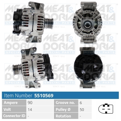 MEAT & DORIA Generator 5510569 for MERCEDES-BENZ