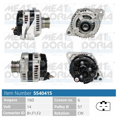 MEAT & DORIA Generator 5540415 for LANCIA JEEP