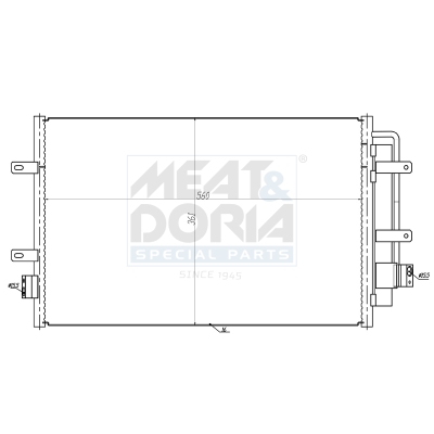 MEAT & DORIA Kondensor, klimaanlæg 991254 for IVECO