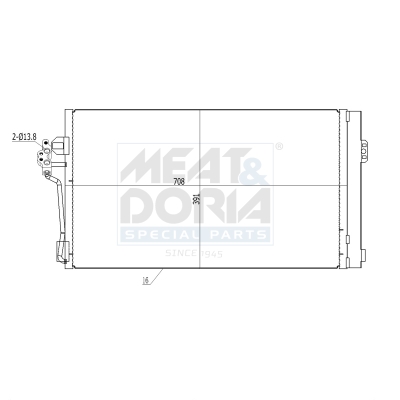 MEAT & DORIA Kondensor, klimaanlæg 991146 for MERCEDES-BENZ