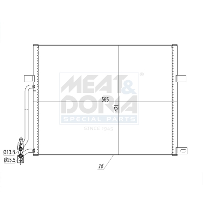 MEAT & DORIA Kondensor, klimaanlæg 991242 for BMW