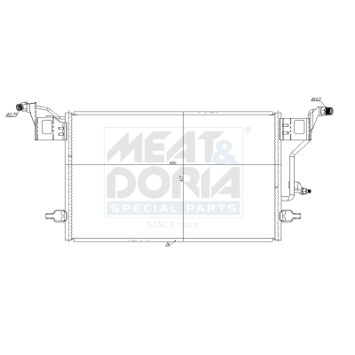MEAT & DORIA Kondensor, klimaanlæg 991283 for VAG