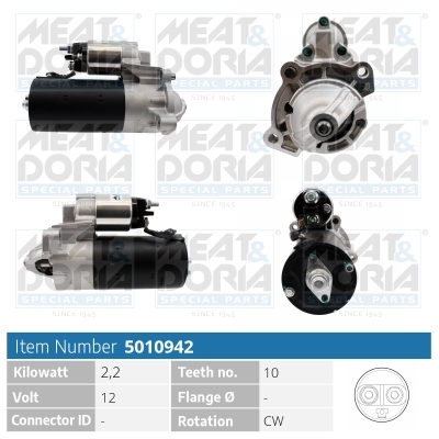 MEAT & DORIA Starter 5010942 for VOLVO