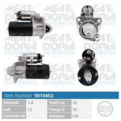 MEAT & DORIA Starter 5010453 for FORD
