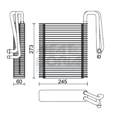 MEAT & DORIA Fordamper, klimaanlæg 997015 for CADILLAC OPEL