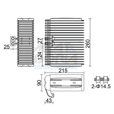 MEAT & DORIA Fordamper, klimaanlæg 997019 for LANCIA