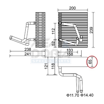 MEAT & DORIA Fordamper, klimaanlæg 997052 for RENAULT