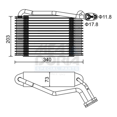 MEAT & DORIA Fordamper, klimaanlæg 997008 for VAG