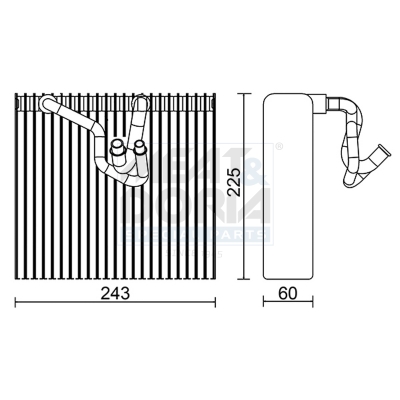 MEAT & DORIA Fordamper, klimaanlæg 997026 for VAUXHALL OPEL
