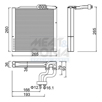 MEAT & DORIA Fordamper, klimaanlæg 997112 for KIA