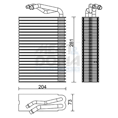 MEAT & DORIA Fordamper, klimaanlæg 997143 for GENERAL MOTORS