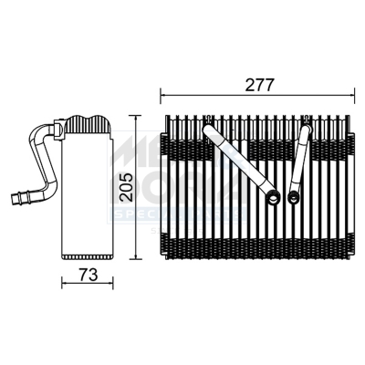 MEAT & DORIA Fordamper, klimaanlæg 997023 for OPEL VAUXHALL