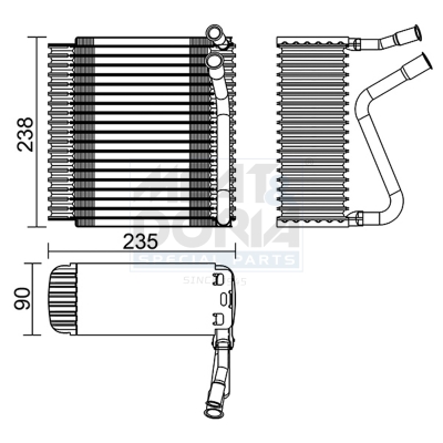 MEAT & DORIA Fordamper, klimaanlæg 997005 for VOLVO