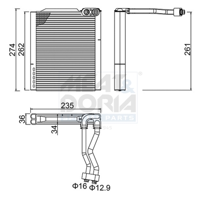 MEAT & DORIA Fordamper, klimaanlæg 997116 for KIA