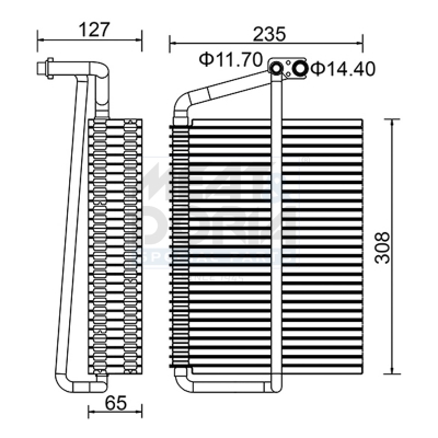 MEAT & DORIA Fordamper, klimaanlæg 997067 for MERCEDES-BENZ