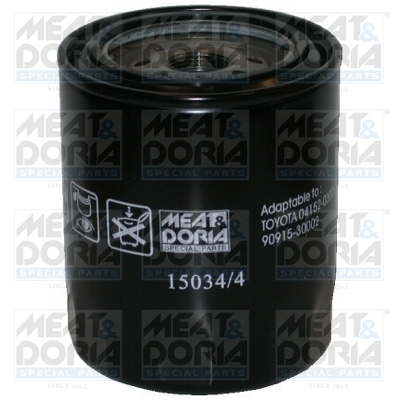 MEAT & DORIA Oliefilter 150344 Påskruet 126mm M 24 X 1,5 for FORD VAG MAZDA NISSAN TOYOTA