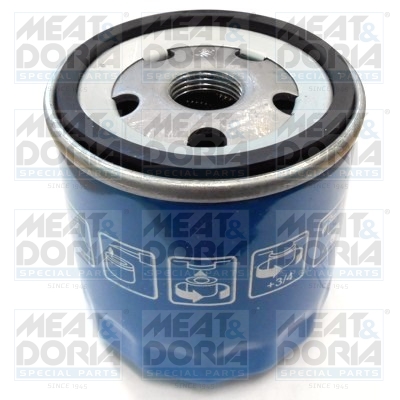 MEAT & DORIA Oliefilter 153123 Påskruet 79mm 3/4-16 UNF for LANCIA FORD GENERAL MOTORS LAMBORGHINI MASERATI NISSAN RENAULT