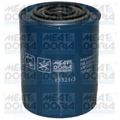 MEAT & DORIA Oliefilter 153213 Påskruet 142mm 3/4-16 UNF for IVECO LANCIA OPEL GENERAL MOTORS CITROËN/PEUGEOT RENAULT RENAULT TRUCKS