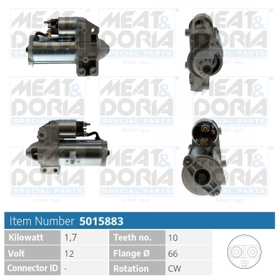 MEAT & DORIA Starter 5015883 for CITROËN/PEUGEOT RENAULT