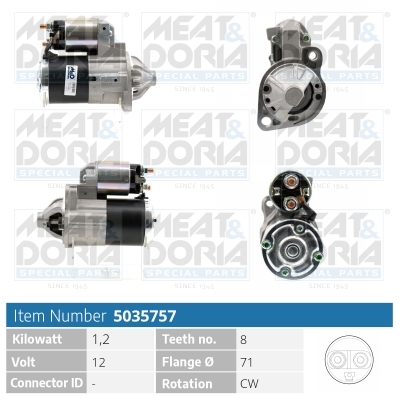 MEAT & DORIA Starter 5035757 for MITSUBISHI