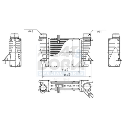 MEAT & DORIA Ladeluftkøler 995099 for RENAULT