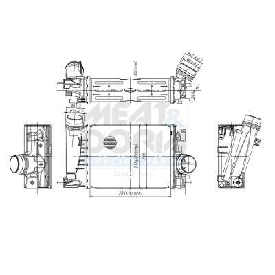 MEAT & DORIA Ladeluftkøler 995518 for RENAULT