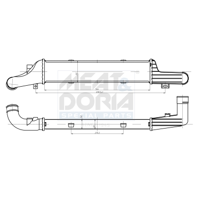 MEAT & DORIA Ladeluftkøler 995416 for MERCEDES-BENZ