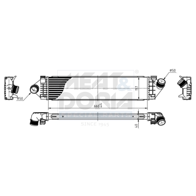 MEAT & DORIA Ladeluftkøler 995234 for VOLVO