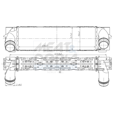 MEAT & DORIA Ladeluftkøler 995145 for BMW