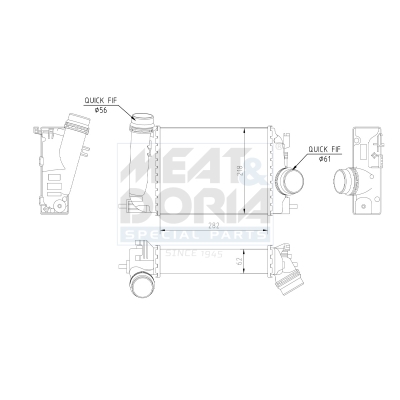 MEAT & DORIA Ladeluftkøler 995435 for RENAULT