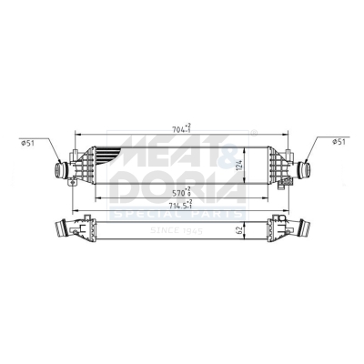 MEAT & DORIA Ladeluftkøler 995106 for VAUXHALL CHEVROLET OPEL