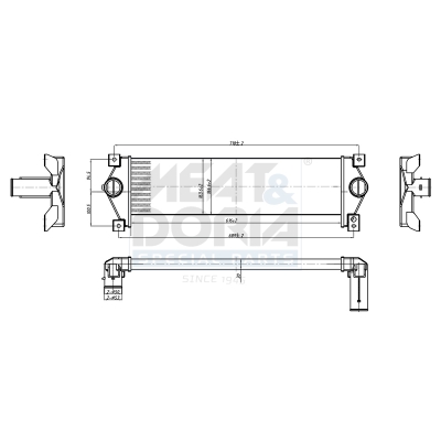 MEAT & DORIA Ladeluftkøler 995310 for SSANGYONG