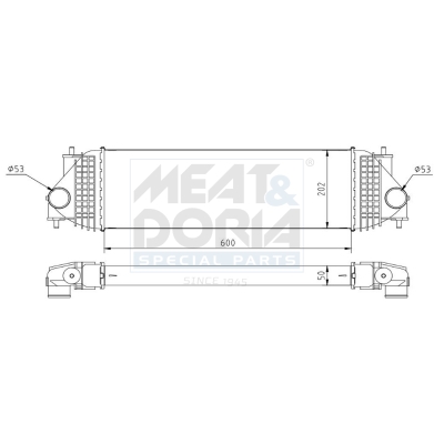 MEAT & DORIA Ladeluftkøler 995203 for SUZUKI