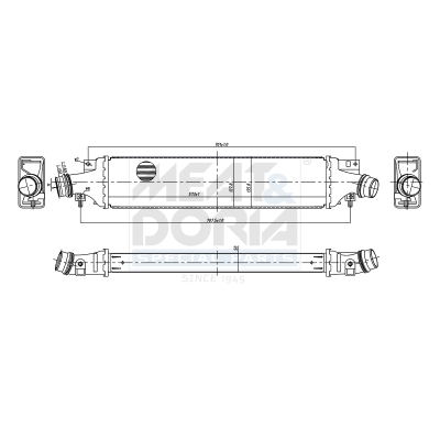 MEAT & DORIA Ladeluftkøler 995261 for VAUXHALL OPEL