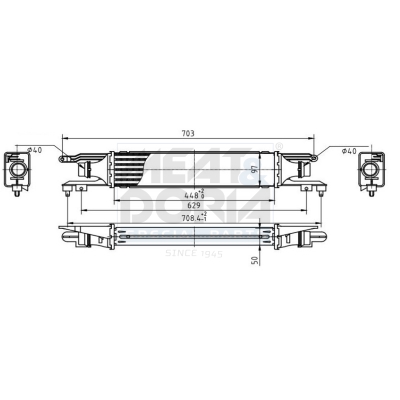 MEAT & DORIA Ladeluftkøler 995156 for VAUXHALL OPEL