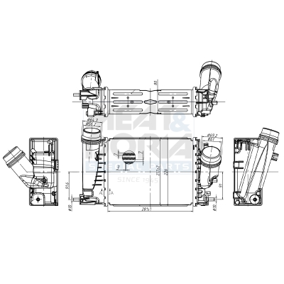 MEAT & DORIA Ladeluftkøler 995484 for RENAULT