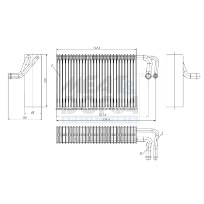 MEAT & DORIA Fordamper, klimaanlæg 997041 for ALPINA BMW