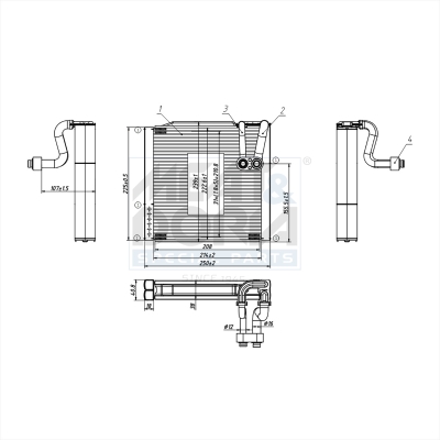 MEAT & DORIA Fordamper, klimaanlæg 997150 for KIA