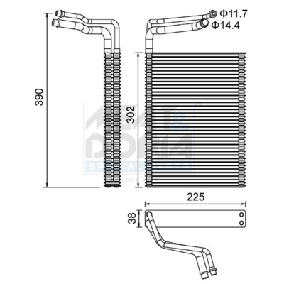 MEAT & DORIA Fordamper, klimaanlæg 997101 for BMW